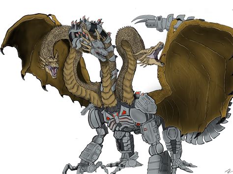 king ghidorah|king ghidorah vs mechagodzilla.